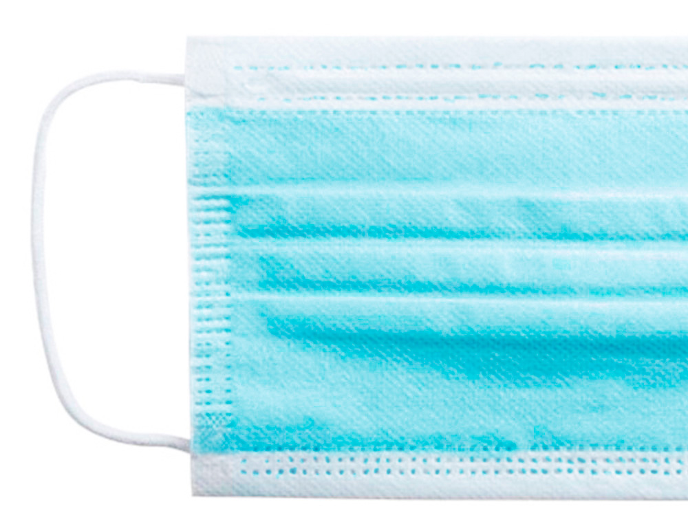 MASQUE JETABLE NORME CE 14683:2019+AC:2019 CLASS1 CHIRURGICAL À USAGE UNIQUE COULEUR BLEU