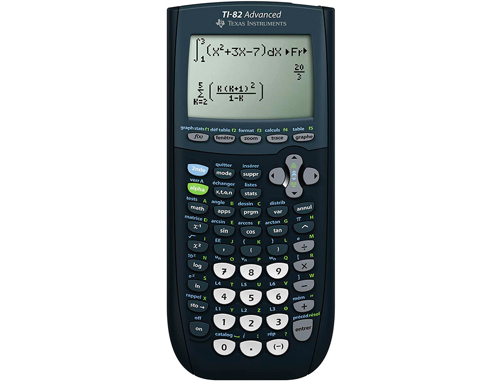 CALCULATRICE TEXAS INSTRUMENT GRAPHIQUE TI-82 ADVANCED      EDITION PYTHON 310X225X200MM