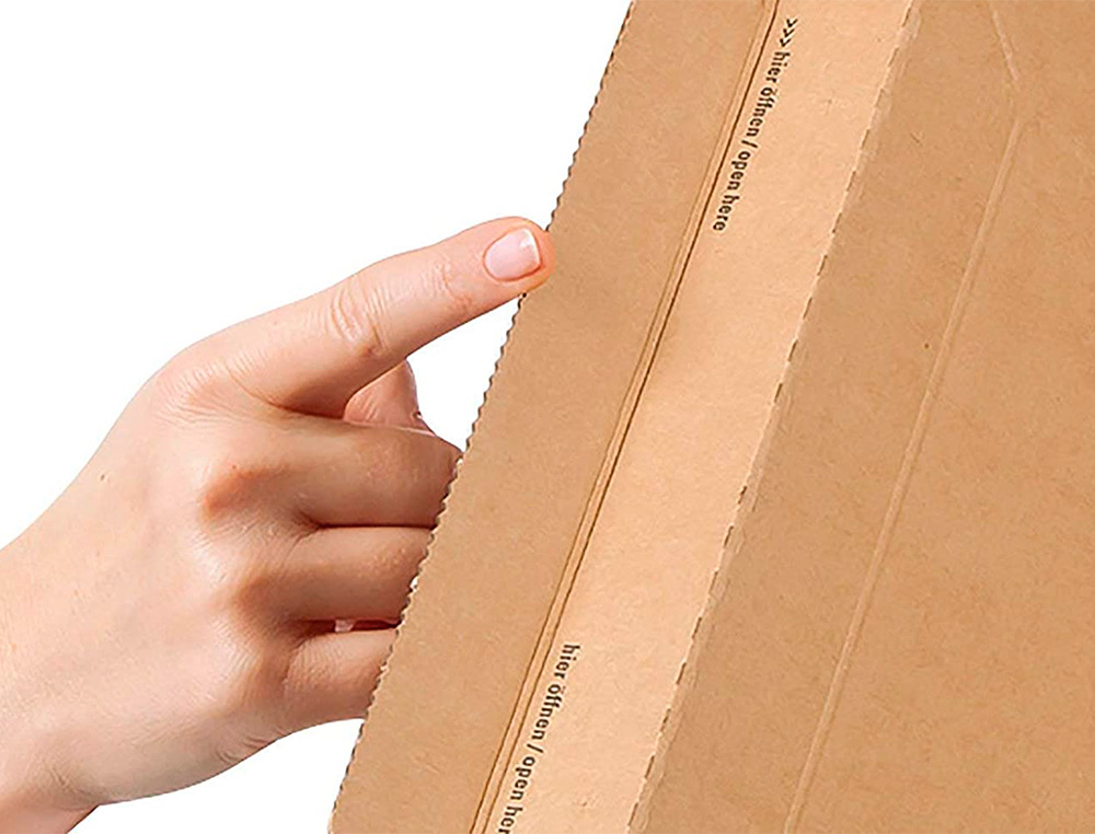 POCHETTE EXPEDITION COLOMPAC CARTON ONDULE BANDE ADHESIVE 340X500X50MM