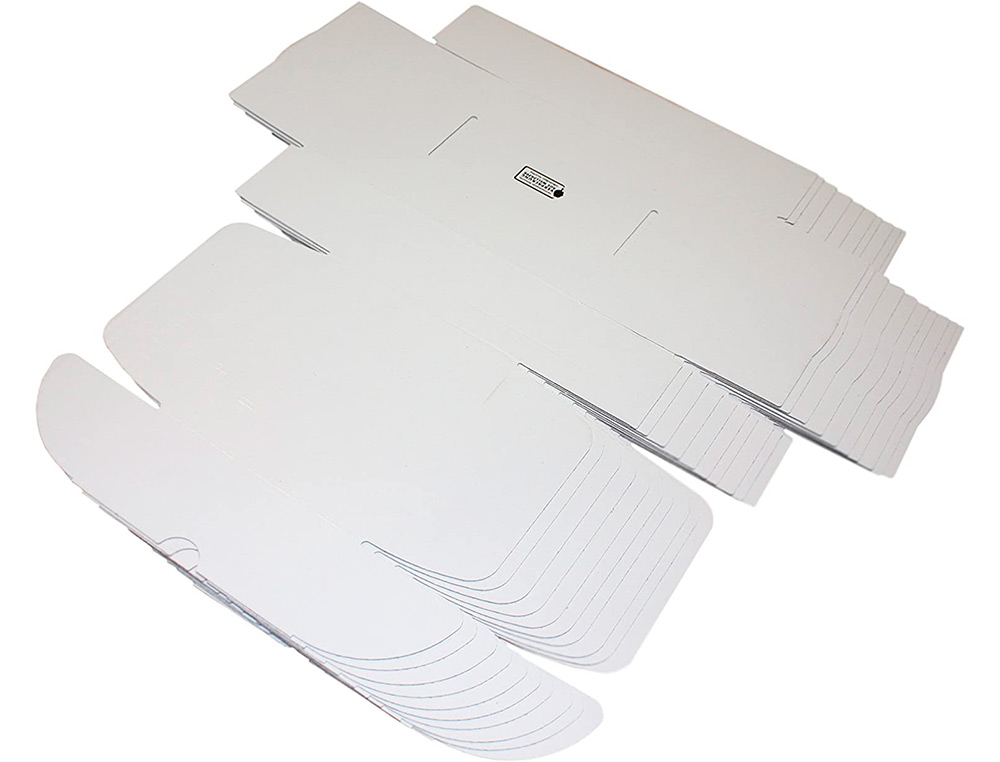 BOITE EXPEDITION CADEAU KRAFT BLANC INTERIEUR ET EXTERIEUR 241X166X94MM LOT DE 2 BOITES
