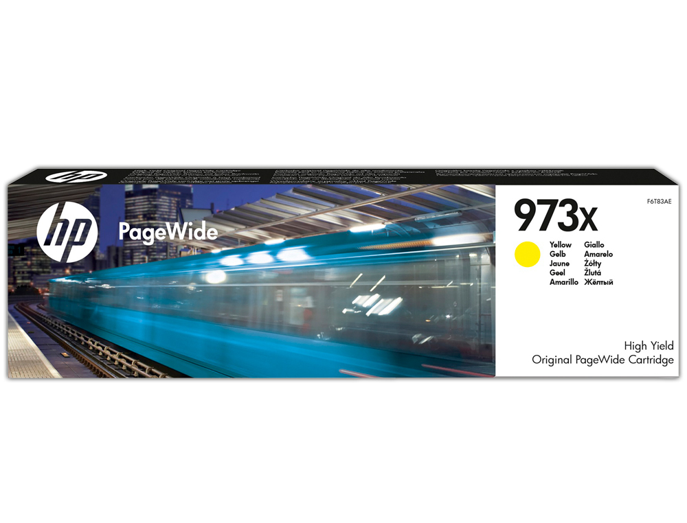 CARTOUCHE HP 973X JET D'ENCRE F6T83AE PAGEWIDE PRO COULEUR JAUNE 7000P