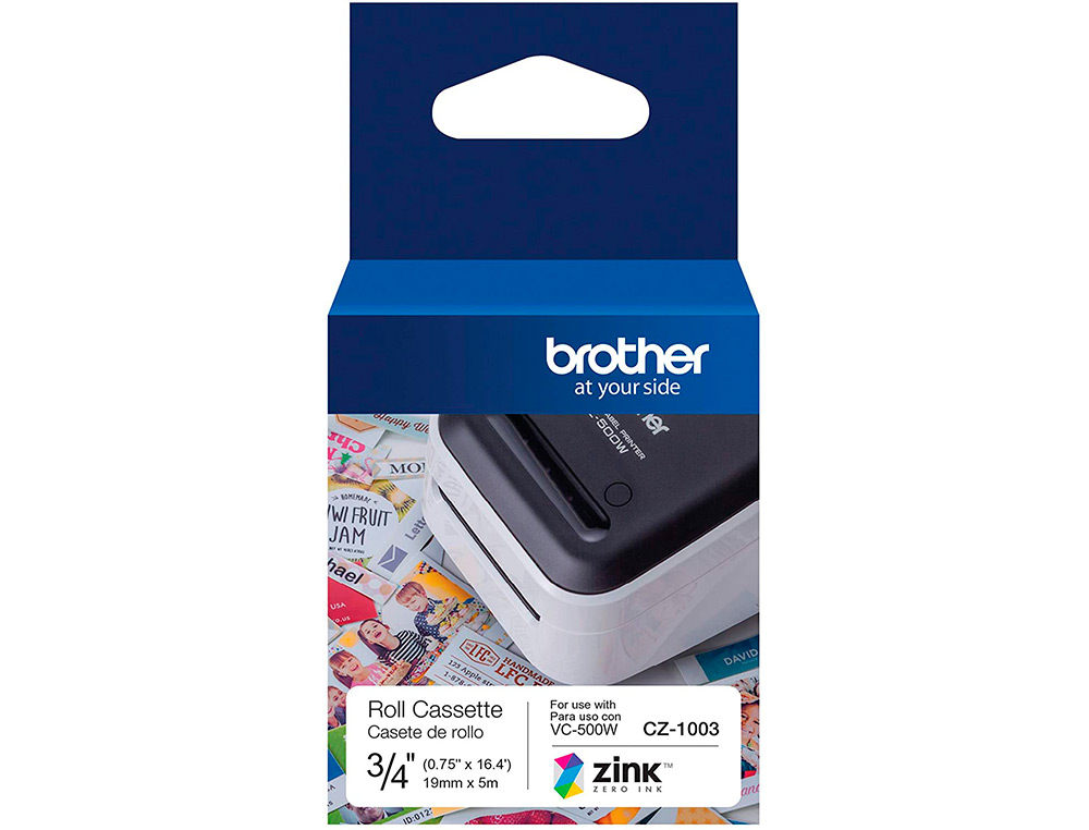 RUBAN BROTHER CZ1003 19MM/5M ETQUETTES IMPRESSION COULEUR