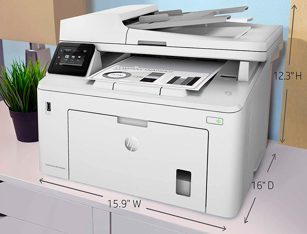 IMPRIMANTE MULTIFONCTION HP LASERJET PRO MFP M227FDN DUPLEX ETHERNET 28 PPM BAC 250 FEUILLES SCANNER