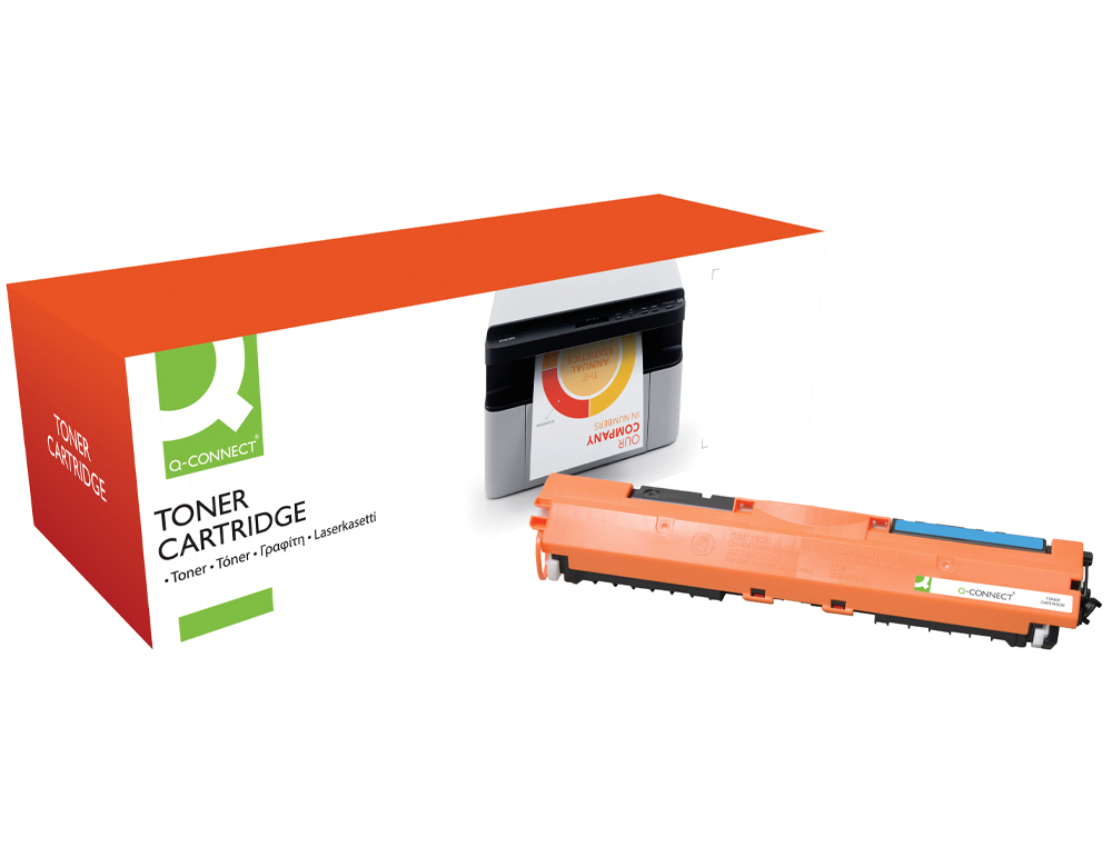 TONER Q-CONNECT COMPATIBLE HP CF351A M176CQCN POUR IMPRIMANTES COLOR LASERJET M176N MFP M177FW MFP COULEUR CYAN 1000P