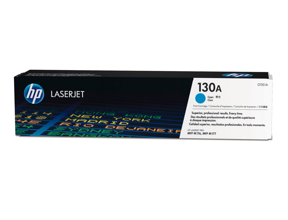 TONER LASER HP 130A CF350A POUR LASERJET M170/176/177 COULEUR CYAN 1300P