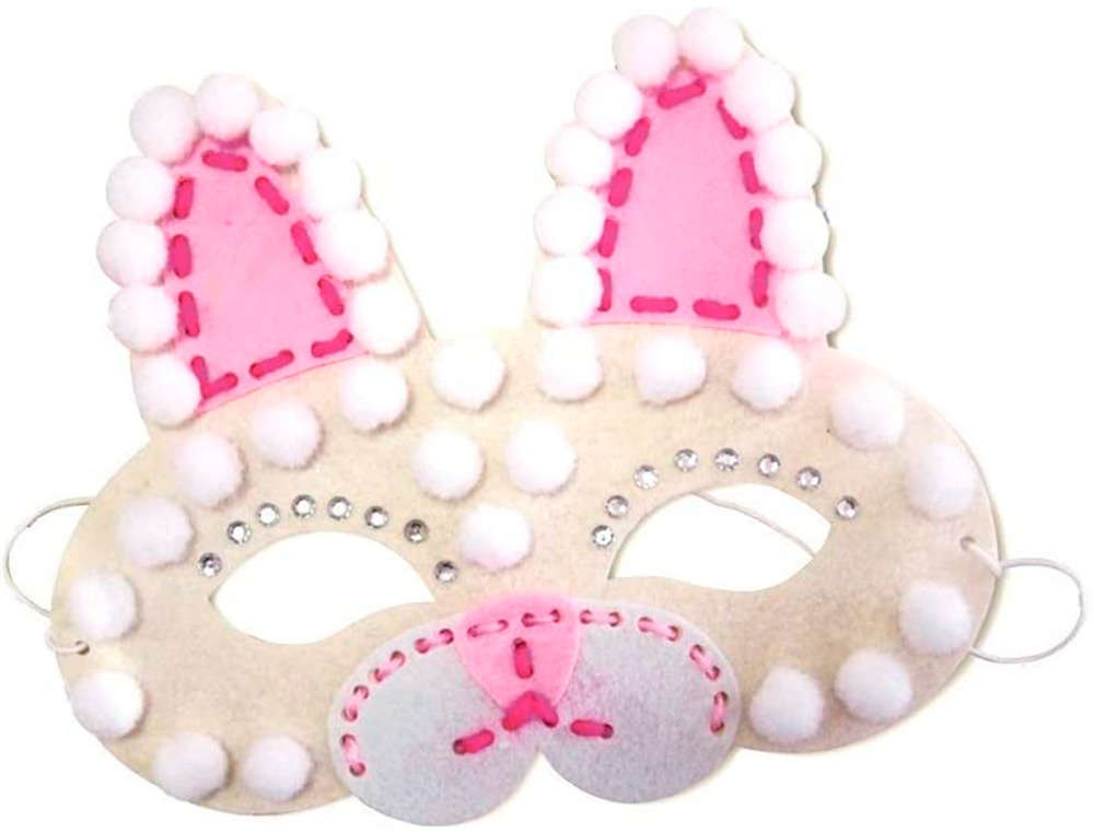 MASQUE EN FEUTRINE GRAINE CREATIVE KIT MASQUE A         ASSEMBLER ET ACCESSOIRES      MODELE LAPIN