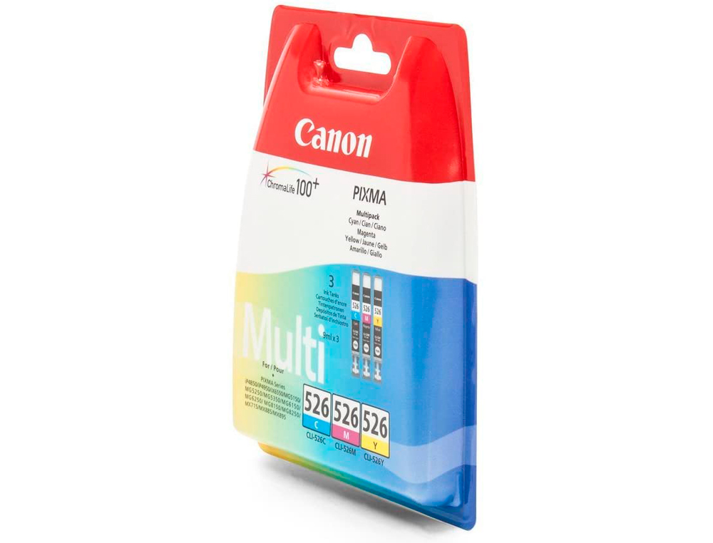 CARTOUCHE CANON JET D'ENCRE POUR IP4850 MG5150 5250 6150 8150 6250 MULTIPACK 3 COULEURS CYAN/MAGENTA/JAUNE