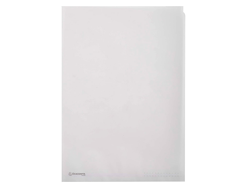 POCHETTES EXACOMPTA COIN PAPIER 110G/M2 A4 TRANSPARENT SACHET DE 50