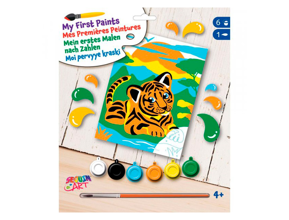 PEINTURE PAR NUMERO OZ INTERNATIONAL JUNIOR MODELE TIFOU LE TIGRE