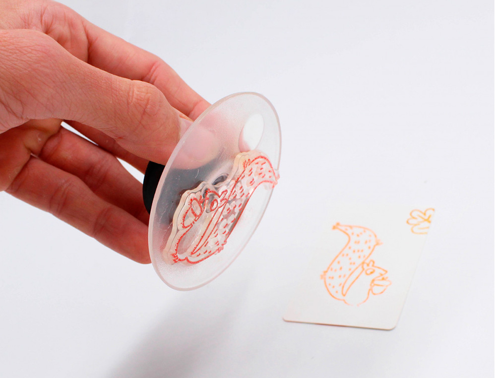 PACK DE SUPPORT SODERTEX POUR TAMPONS TRANSPARENTS AVEC     POIGN  7CM 3 PCS 1 COLORIS