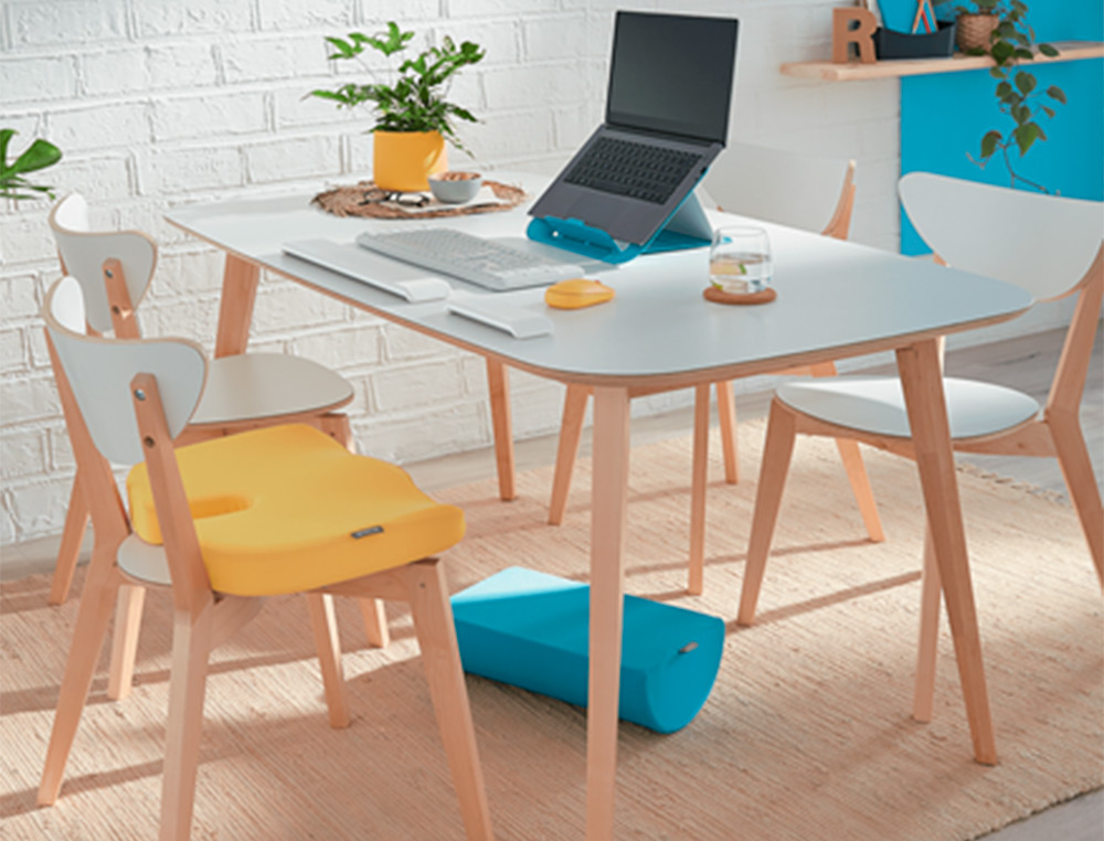 COUSSIN DE SIEGE ERGONOMIQUE LEITZ ERGO COSY BLEU