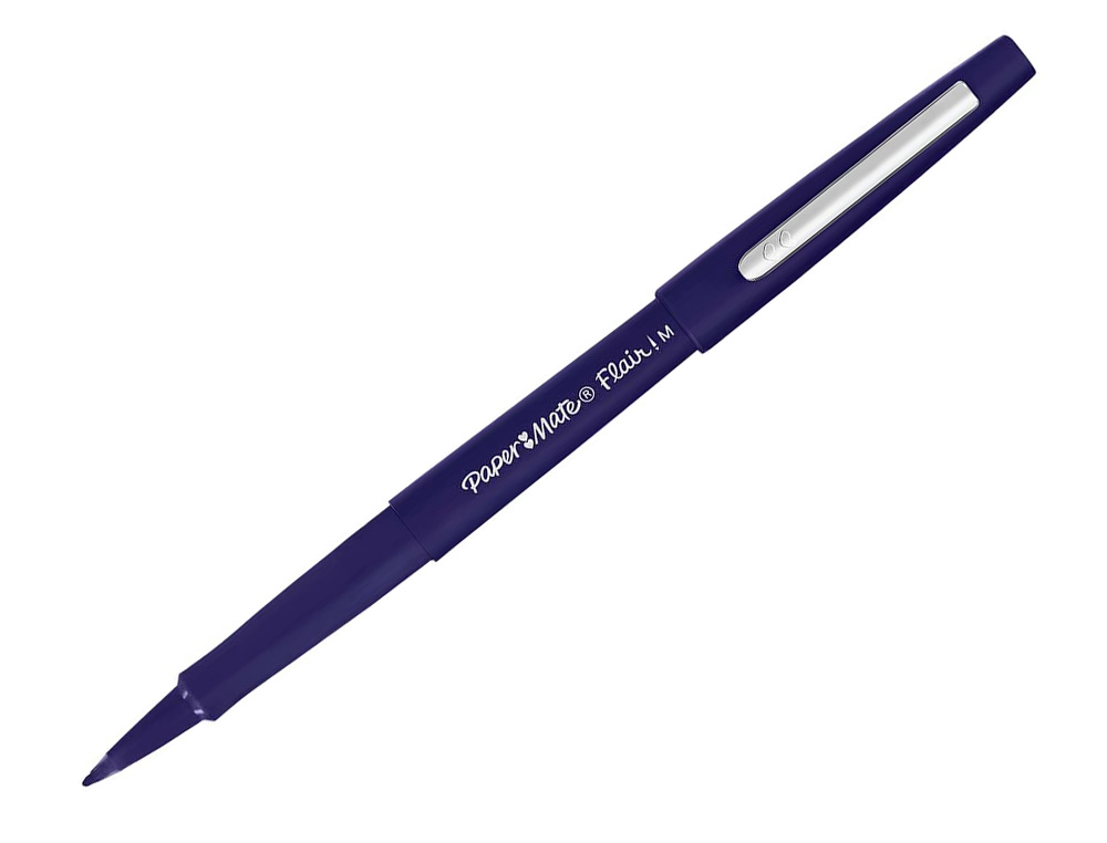FEUTRE ECRITURE PAPER MATE FLAIR POINTE MOYENNE 0,7MM ENCRE BLEU MARINE