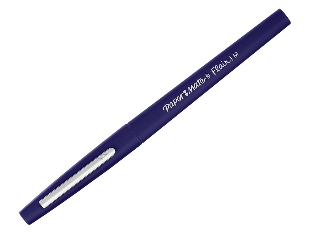 FEUTRE ECRITURE PAPER MATE FLAIR POINTE MOYENNE 0,7MM ENCRE BLEU MARINE