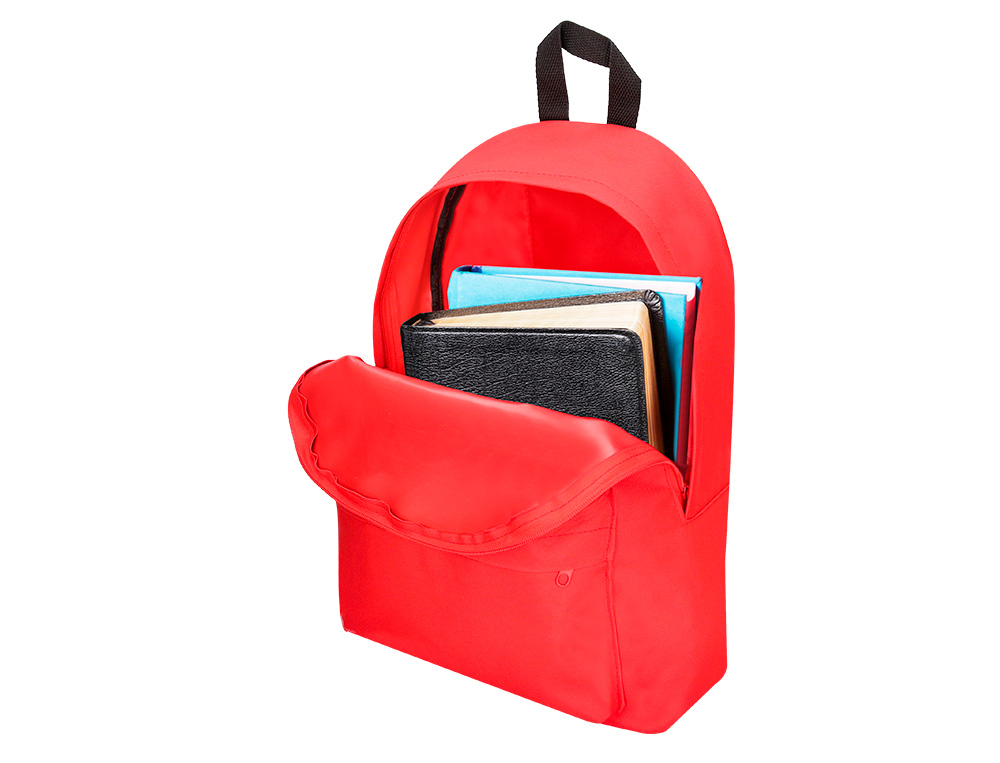 SAC A DOS LIDERPAPEL 1 COMPARTIMENT 40X12,5X30CM COLORIS ROUGE