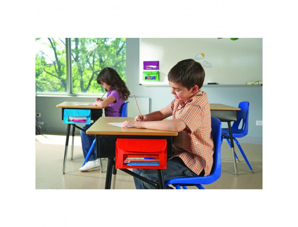 POCHETTE MAGNETIQUE LEARNING RESOURCES EN NYLON CAPACITE   350G 23X14CM COLORIS ASSORTIS LOT DE 4