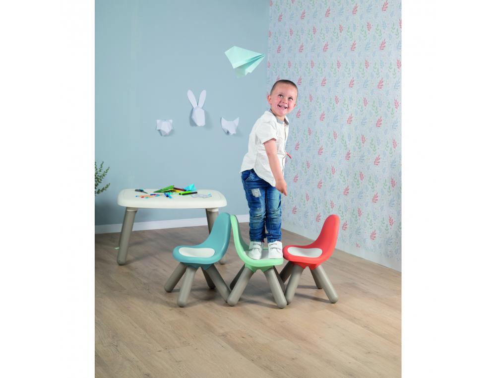 TABLE ENFANT SMOBY TOYS EN PLASTIQUE PIEDS SOUFFLES 4 ENFANTS UTILISATION INTERIEURE 76X52X45CM