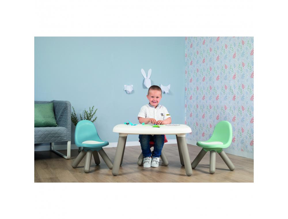 TABLE ENFANT SMOBY TOYS EN PLASTIQUE PIEDS SOUFFLES 4 ENFANTS UTILISATION INTERIEURE 76X52X45CM