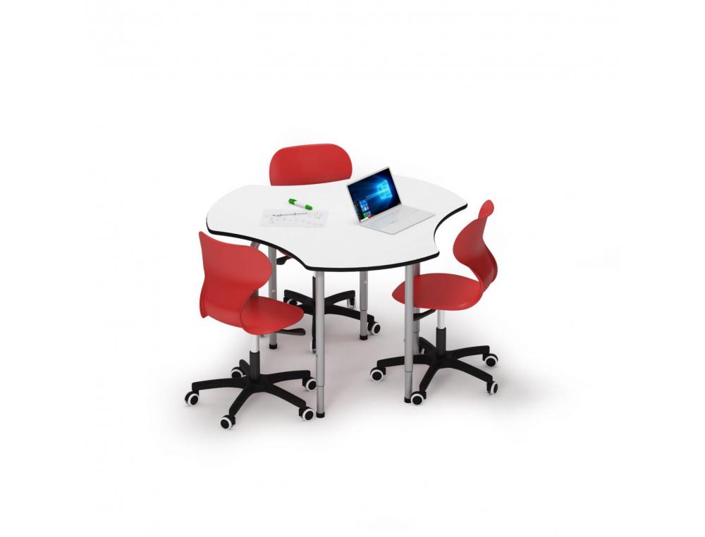TABLE MIRPLAY HEXAGONALE METALDIAM. 130CM MATERNELLE
