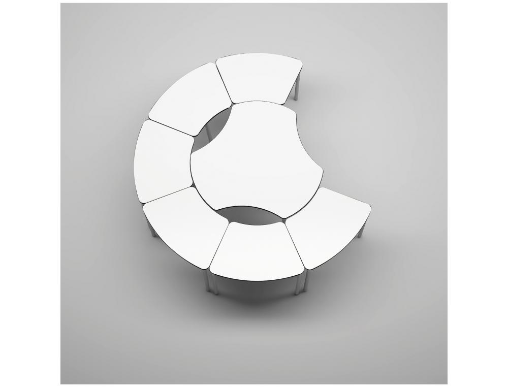 TABLE MIRPLAY HEXAGONALE METALDIAM. 130CM MATERNELLE