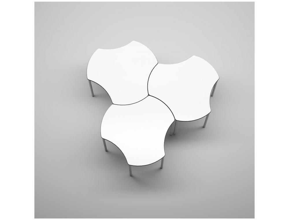 TABLE MIRPLAY HEXAGONALE METALDIAM. 130CM MATERNELLE