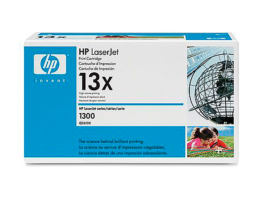 TONER LASER HP 13X Q2613X POUR LASERJET 1300/N COULEUR NOIR HAUTE CAPACITÉ 4000P