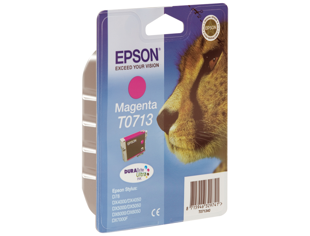 CARTOUCHE EPSON T0713 JET D'ENCRE C13T07134010 COULEUR MAGENTA 270P