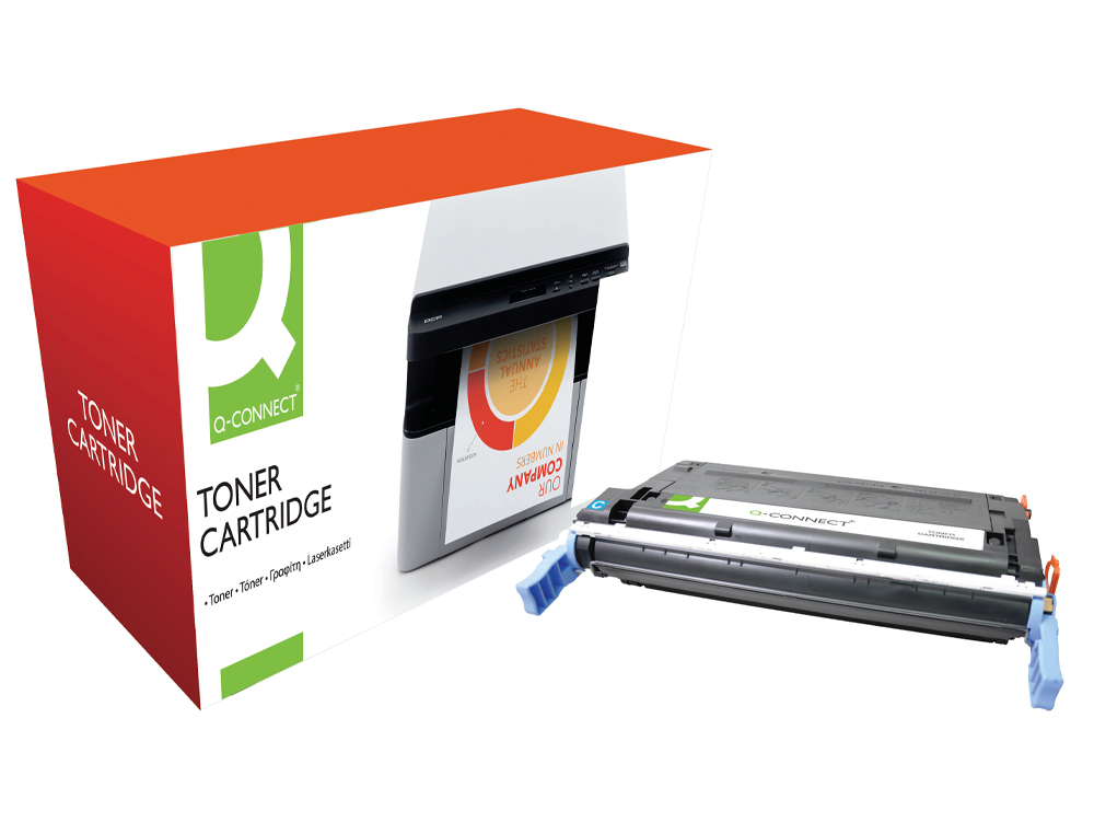 TONER LASER Q-CONNECT COMPATIBLE IMPRIMANTES HP C9721A COULEUR CYAN 8000P
