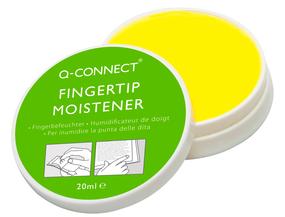 HUMIDIFICATEUR DE DOIGT Q-CONNECT POUR FEUILLETER TRIER COMPTER LES BILLETS 20ML