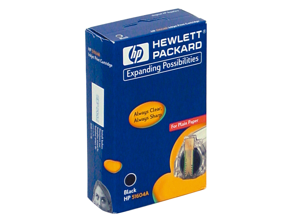 CARTOUCHE HP 51604A JET D'ENCRE 51604A THINKJET QUIETJET PLUS COULEUR NOIR 500P