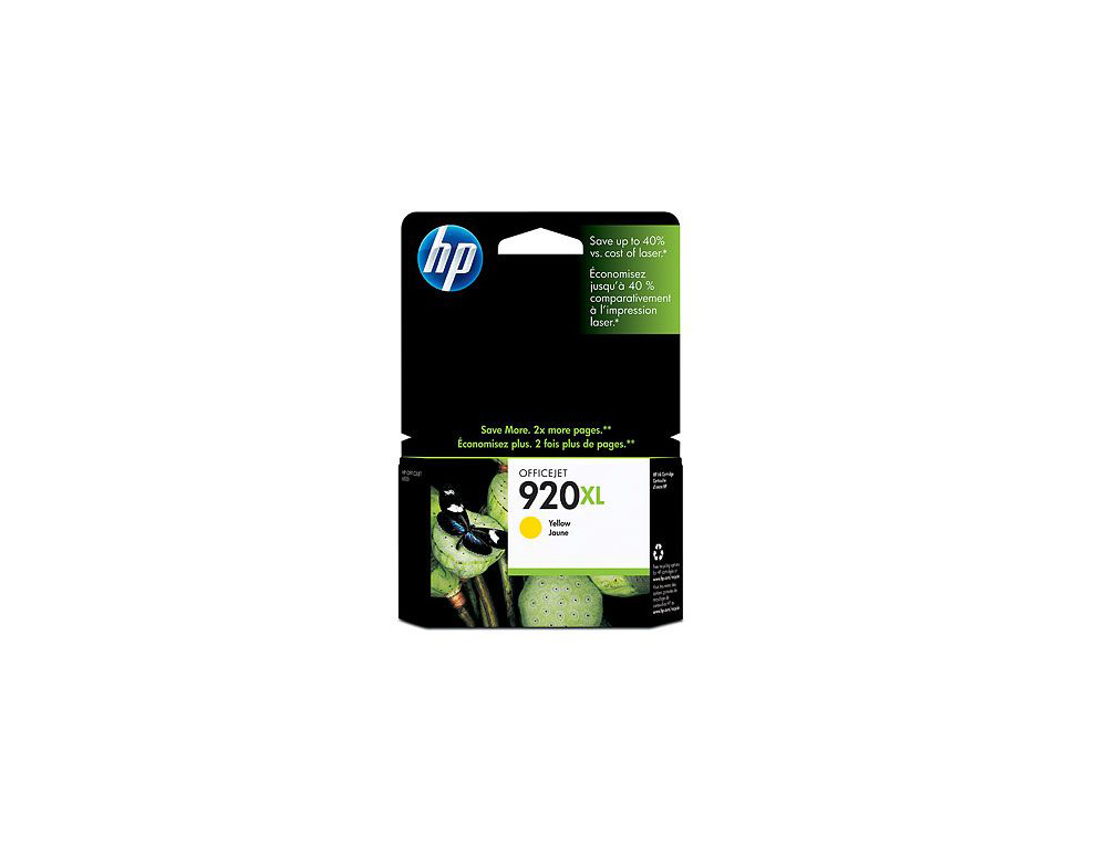 CARTOUCHE HP 920XL JET D'ENCRE CD974AE COULEUR JAUNE HAUTE CAPACITÉ 700P