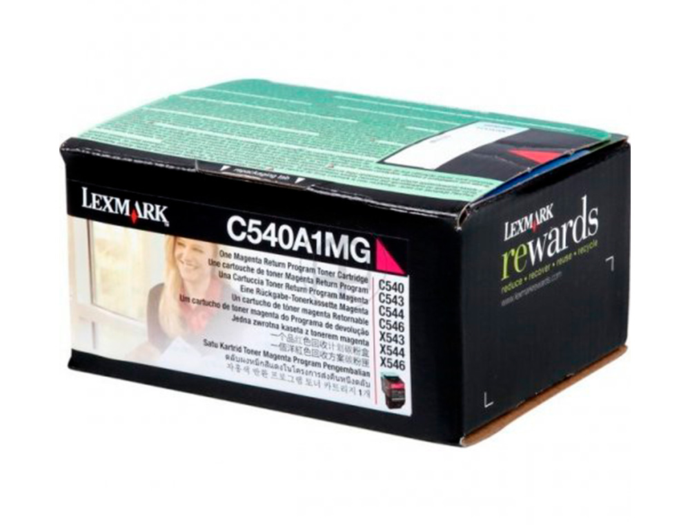 TONER LASER LEXMARK C540/C543/C544/X543/X544 C540A1MG COULEUR MAGENTA 1000P