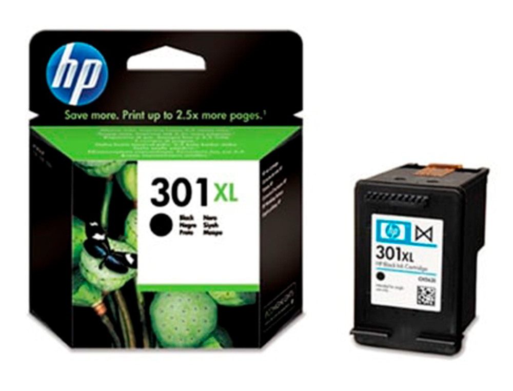 CARTOUCHE HP 301XL JET D'ENCRE CH563EE COULEUR NOIR HAUTE CAPACITÉ 480P