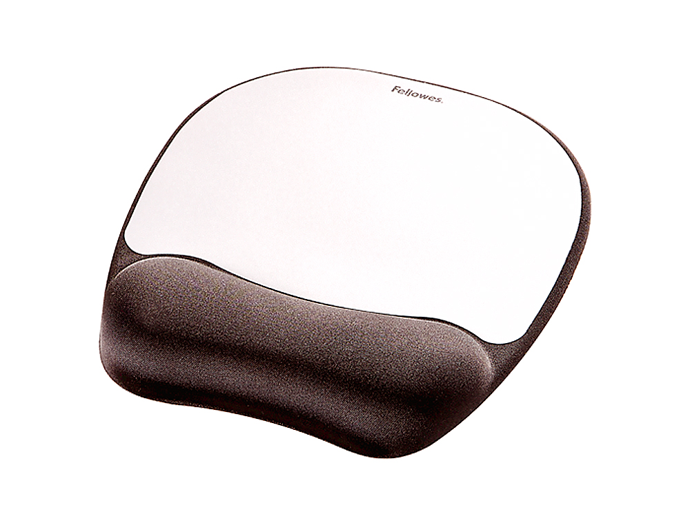 TAPIS SOURIS FELLOWES ERGO MOUSSE ALUMINIUM REPOSE-POIGNET NOIR
