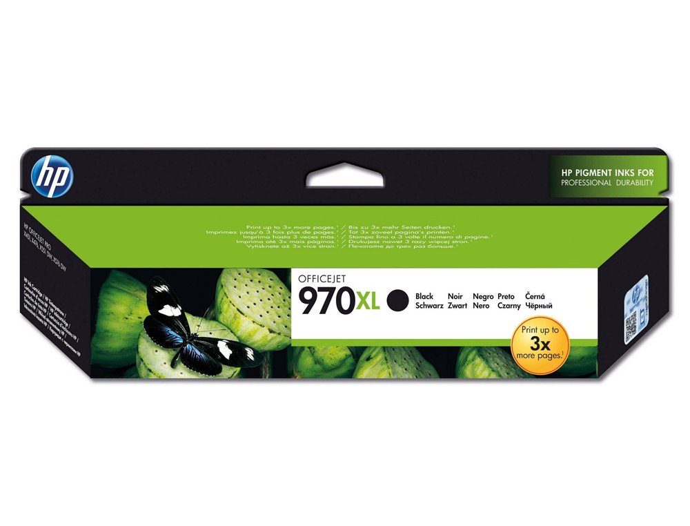 CARTOUCHE HP 970XL JET D'ENCRE CN625AE COULEUR NOIR HAUTE CAPACITÉ 9200P