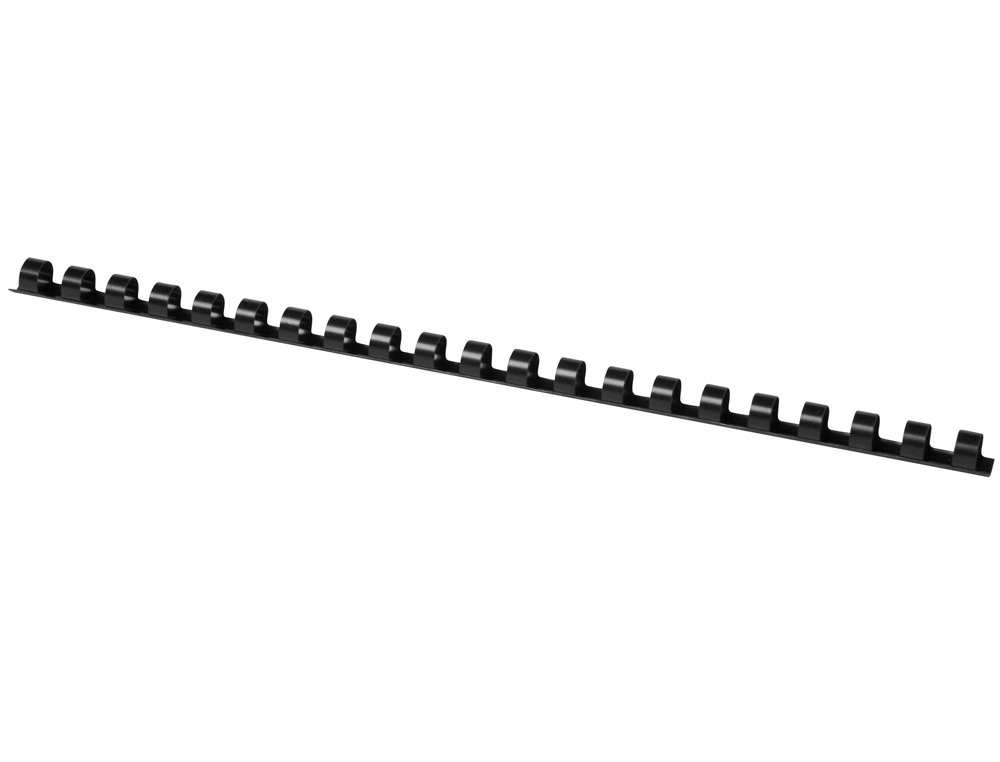 ANNEAU PLASTIQUE À RELIER Q-CONNECT CAPACITÉ 50F 10MM DIAMÈTRE COLORIS NOIR BOÎTE 100 UNITÉS