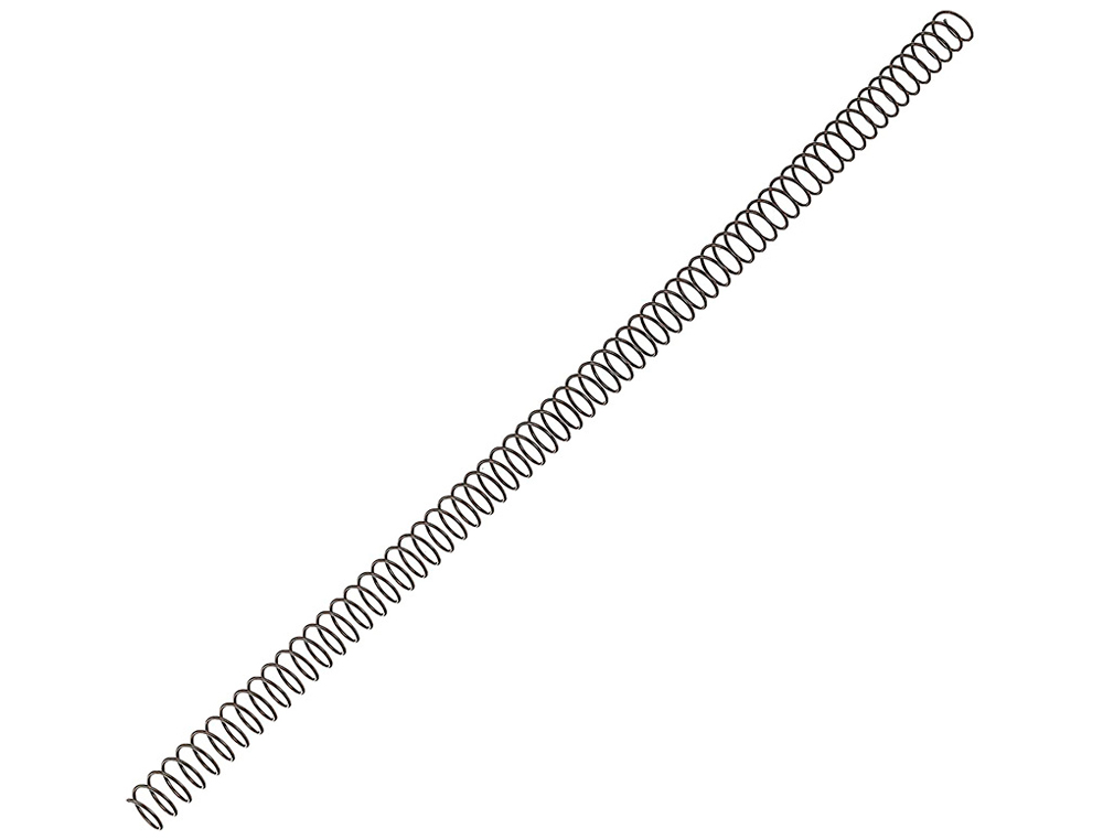 SPIRALE Q-CONNECT MÉTALLIQUE RELIEUR PAS 4:1 80F CALIBRE 1MM DIAMÈTRE 12MM COLORIS NOIR BOÎTE 200 UNITÉS