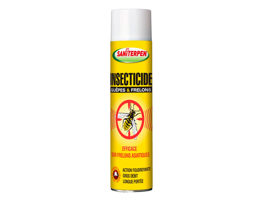 INSECTICIDE SANITERPEN GUEPES ET FRELONS USAGE EXTERIEUR    LONGUE PORTEE 4M AEROSOL      600ML