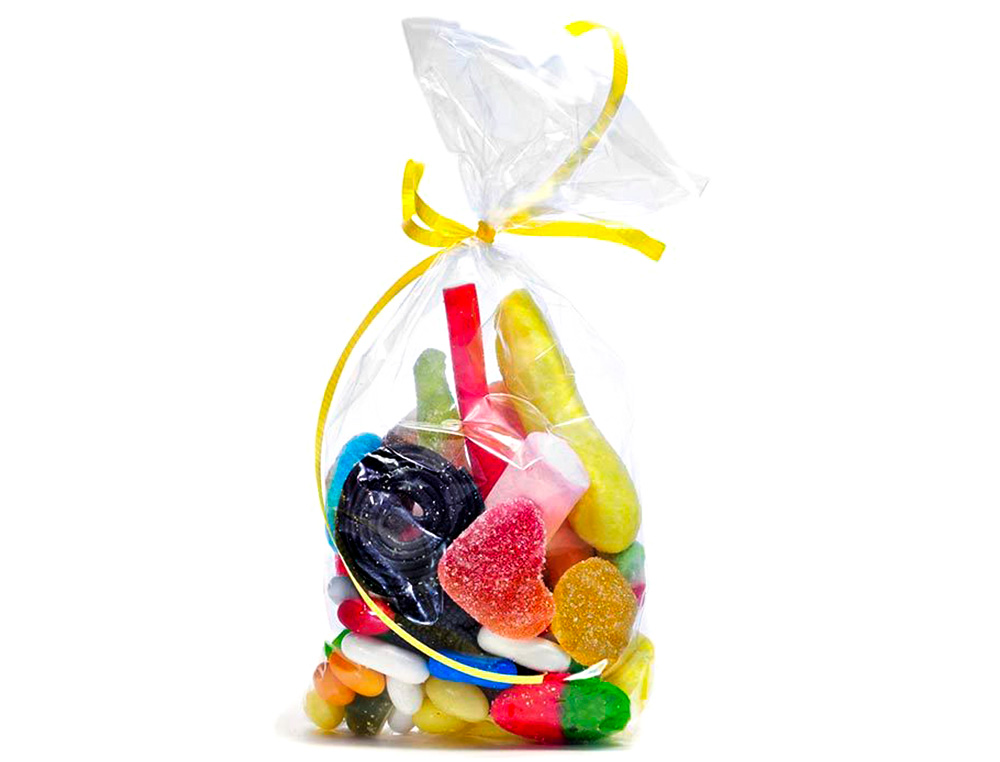 SACHET CONFISERIE FOND CARTON APLI AGIPA POLYPROPYLENE TRANSPARENT 10 X 22 CM LOT 100 UNITES