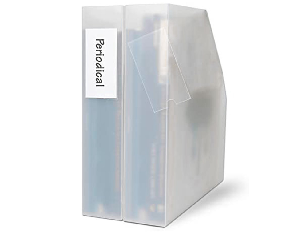 PORTE-ÉTIQUETTE Q-CONNECT ADHÉSIF DOS CLASSEUR 55X102MM ÉTIQUETTE COMPRISE PACK 6 UNITÉS