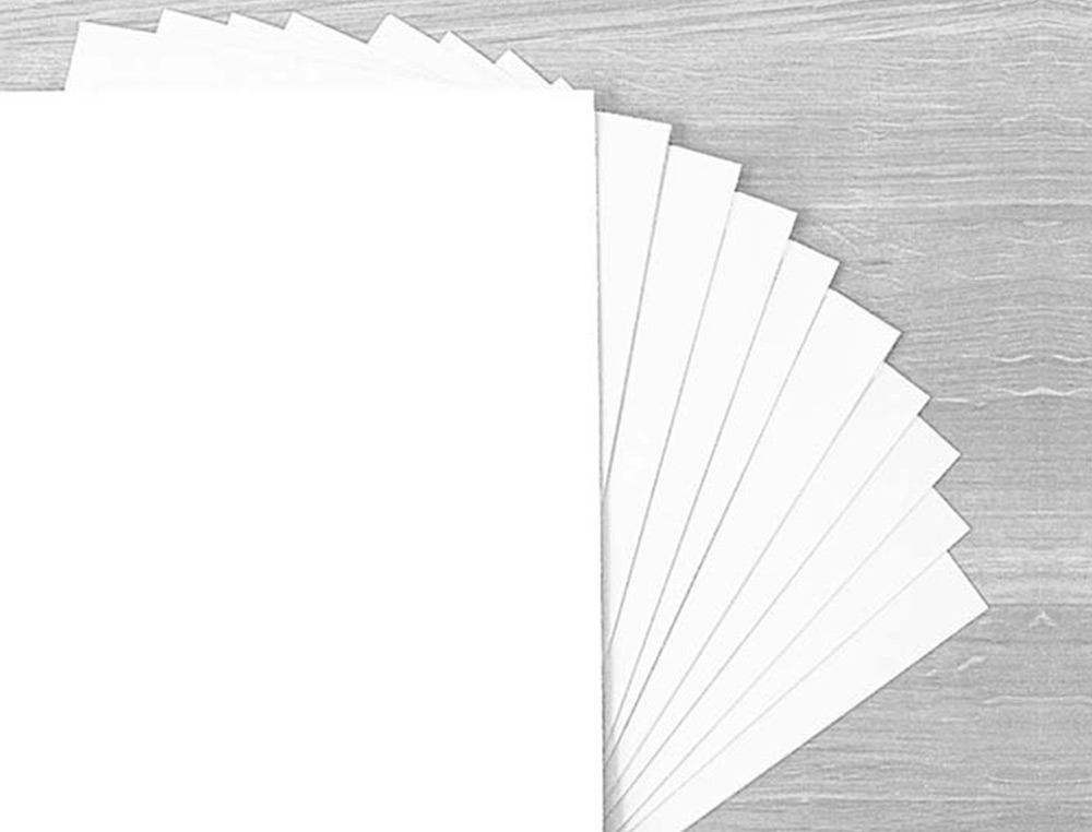 PAPIER CARTONNE LIDERPAPEL 50X65CM 180GR COLORIS BLANC PAQUET 25 FEUILLES